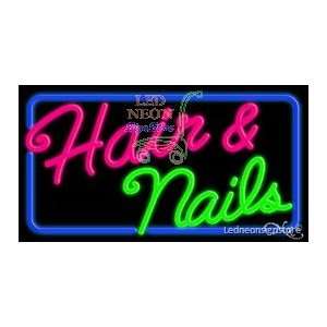  Hair and Nails Neon Sign 20 inch tall x 37 inch wide x 3.5 inch 