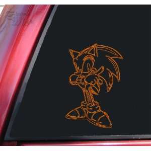  Sonic The Hedgehog Orange Vinyl Decal Sticker Automotive