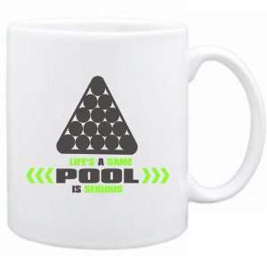New  Lifes A Game . Pool Is Serious  Mug Sports 