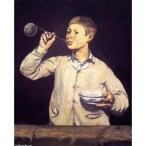   Made Oil Reproduction   Edouard Manet   32 x 40 inches   Soap Bubbles