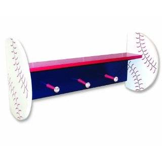 Trend Lab Baseball Shelf with Peg Hooks