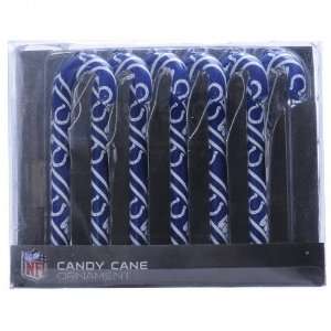  Indianapolis Colts Candy Cane Ornament Box Set Sports 