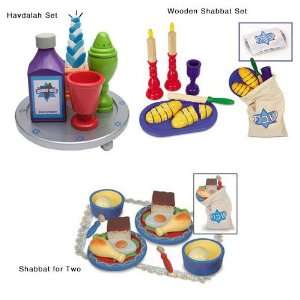  Wooden Shabbat Play Food Set Toys & Games