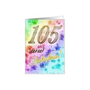  105th Birthday Party invite for someone fabulous Card 