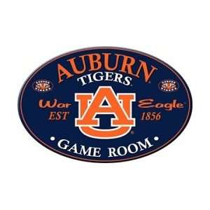  Auburn Tigers Oval Style Game Room Sign