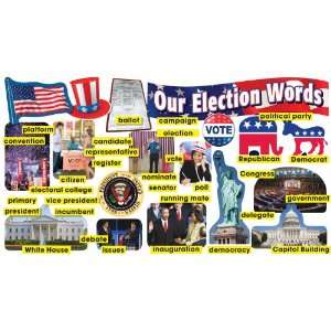  Election Word Wall Mini Bulletin Board (SC541748) Office 