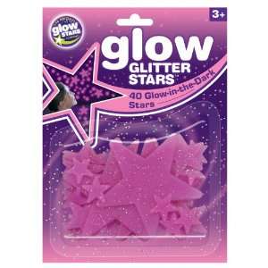   Glowstars Company Cosmic Glow Glitter Stars Pink [Toy] Toys & Games