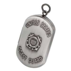  Sterling Silver United States Coast Guard Dog Tag Locket 