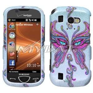   i920 (Omnia II), Teal Butterfly Eyes (Sparkle) Phone Protector Cover