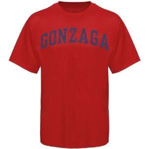  Gonzaga Bulldogs Red Arched T shirt