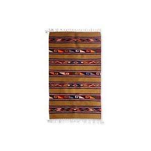  NOVICA Zapotec wool rug, Cycles of Life (2.5x5)