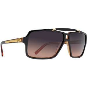 VonZipper Manchu Mens Fashion Sunglasses   Black Amber/Gradient / One 