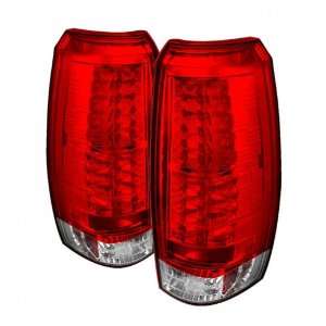 Chevy Avalanche 2007 2008 2009 2010 2011 2012 LED Tail Lights   Red 