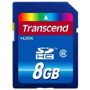  Transcend 8 Gb Sdhc Class 6 Flash Memory Card Ts8gsdhc6e 