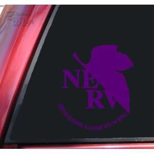  Neon Genesis Evangelion NERV Vinyl Decal Sticker   Purple 