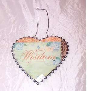  Wisdom Metal Heart Ornament 