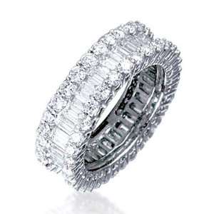   Eternity Ring in 18ct White Gold, Ring Size 6.5 David Ashley Jewelry