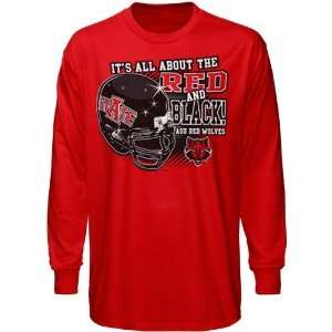  Arkansas State Red Wolves Red All About Long Sleeve T 