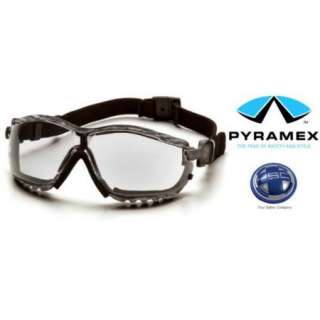 Pyramex V2G Safety Goggles Glasses Camo/Clear Anti Fog  