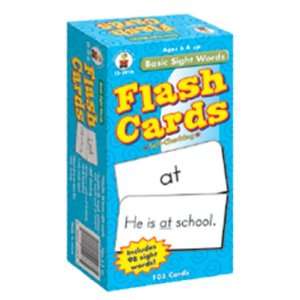  8 Pack CARSON DELLOSA FLASH CARDS BASIC SIGHT WORDS 6 X 3 