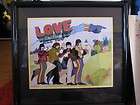   SUBMARINE CARTOON CELL THE BEATLES W/VOICE BOX IN FRAME PLAYS SONG LE