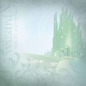    Wizard of Oz Scrapbooking Paper   NEW Emerald City 