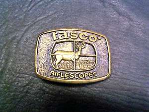 BELT BUCKLE SOLID BRASS BTS Tasco Riflescopes  