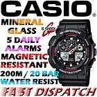   Mens G Shock GA 100 1A4ER ANTI MAGNETIC RESIST Black Watch Brand NEW