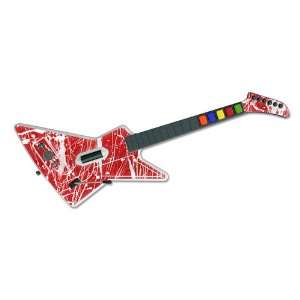  Splatter Red Design Guitar Hero X plorer Guitar Controller 