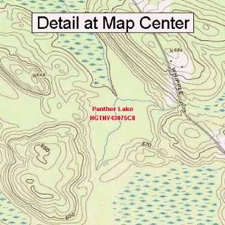   Map   Panther Lake, New York (Folded/Waterproof)