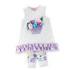 Mud Pie Baby Buds Flower Pot Tunic And