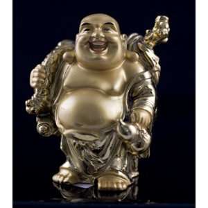  Golden Laughing Buddha Figurine 