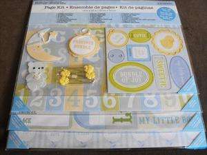 Colorbok 12x12 Baby Boy Scrapbook Kit, Papers, Embellishments 