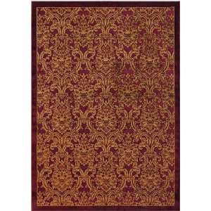   Runner Area Rug Tapestry Pattern in Rust Red