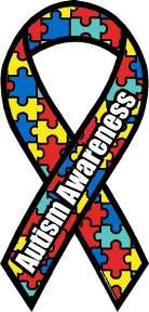 Autism Ribbon Magnet $4 ea buy 3 & get a 4th free  