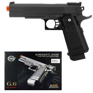 G6 Airsoft Spring Pistol Colt 1911 Metal Gun FPS 340 M9  