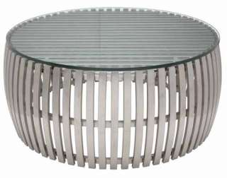 Conch stainless steel coffee table / Contemporary  