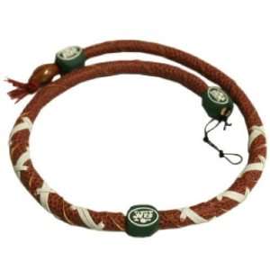   4421402561 New York Jets Spiral Football Necklace
