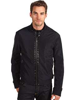 Versace Collection Leather Trimmed Nylon Jacket at 