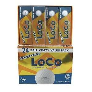  Dunlop Super LoCo Golf Balls   2 Dozen