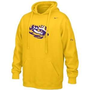  Nike LSU Tigers Gold Flea Flicker Hoody Sweatshirt Sports 