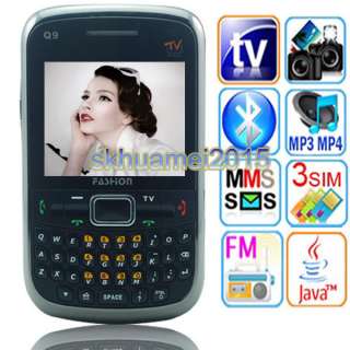 GSM Unlocked Quad band Triple sim TV AT&T T mobile Qwerty cheapest 
