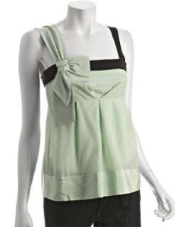 Marc by Marc Jacobs key lime dot crepe Nettie bow top   up 