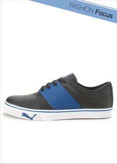 BN PUMA El Ace L Martial Art Sport Shoes Black Limoges Blue 34990112 