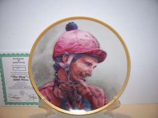 Willie Shoemaker Horse Racing Collector Plate  
