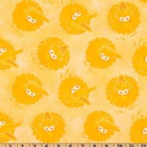  44 Wide Sesame Street Big Bird Yellow Fabric By The Yard 