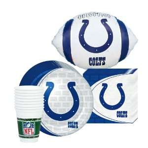  Indianapolis Colts Party Kit for 8 Guests with Balloon 