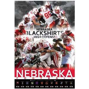 Nebraska Cornhuskers 2010 Football Blackshirts Schedule Poster  