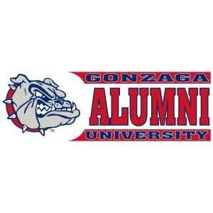  DECAL B GONZAGA UNIVERSITY ALUMNI WITH BULLDOG LOGO   10.7 