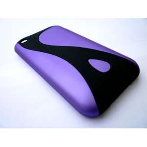   Cable Two Piece Satin Purple & Black for iPhone Electronics